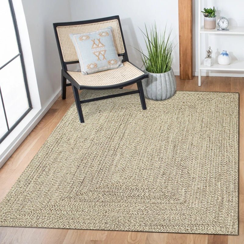 Living Room Rectangle Wilton Carpet Pure Natural Jute - 100% Bamboo Fiber