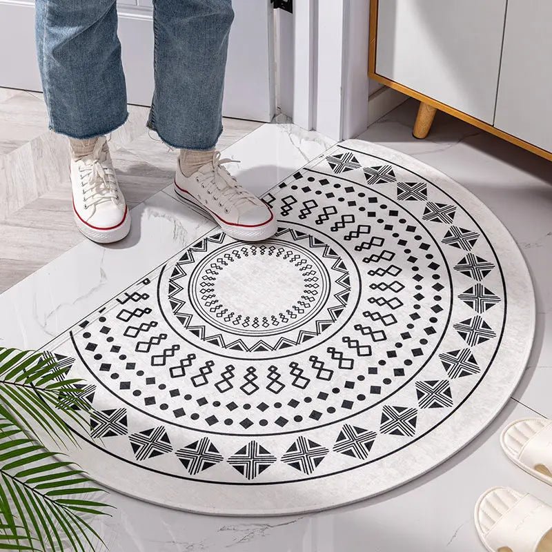 Semicircle Doormat Non-Slip Geometric Entrance Rugs - Hallway Limited Edition