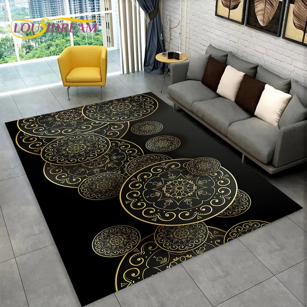 Bohemia Mandala Geometric Area Rug for Living room