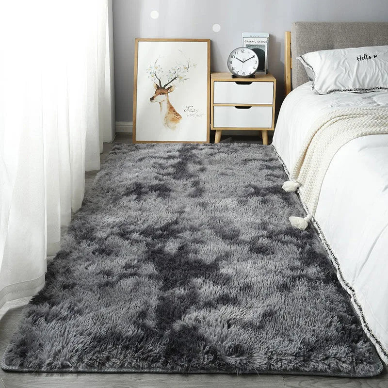 Fluffy Soft White Shaggy Rug for Home Decoration