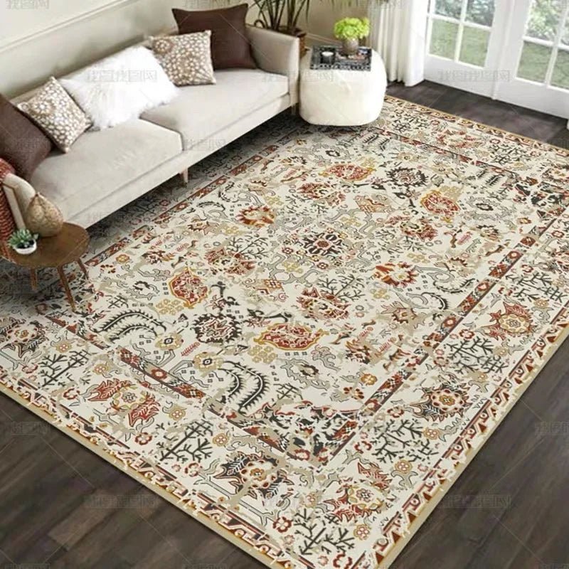 Art cloakroom non-slip large area lounge carpet in Moroccan retro style