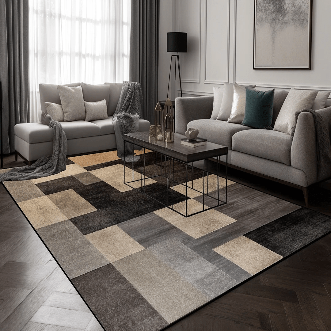 Modern carpets for living room & Sofa Area Rug - Dark Color Decor