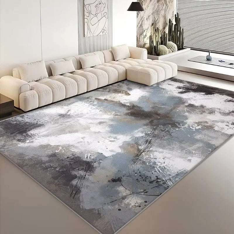 Modern Living Room Abstract Large Area Washable Rugs