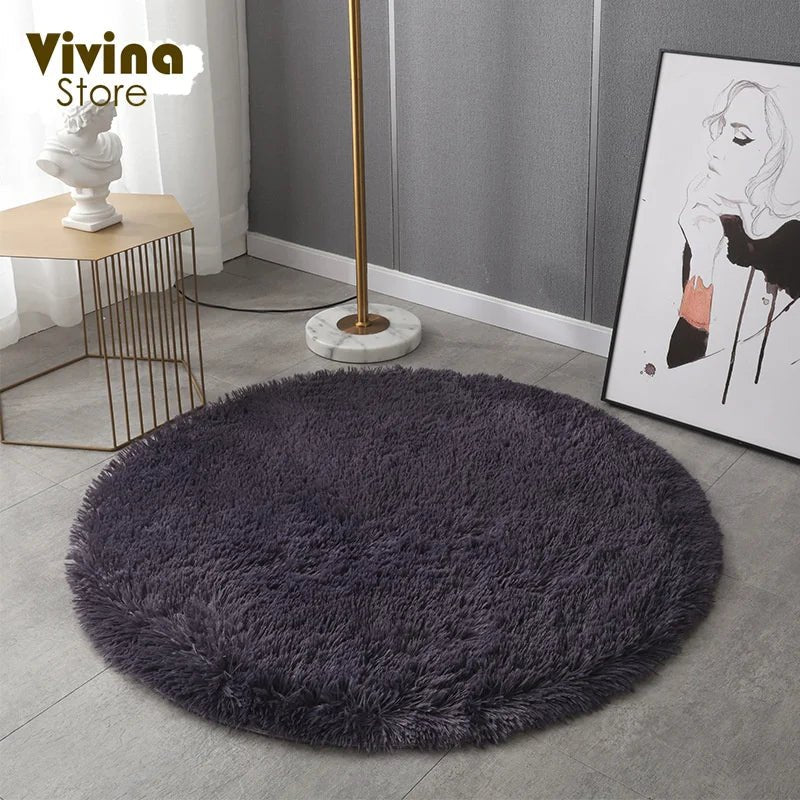 Cute Plush Fluffy Kids Rug for room decor