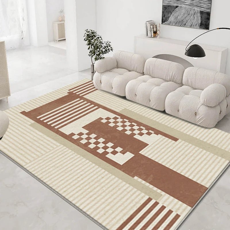 Modern Minimalist Nonslip Easy care Living Room rug