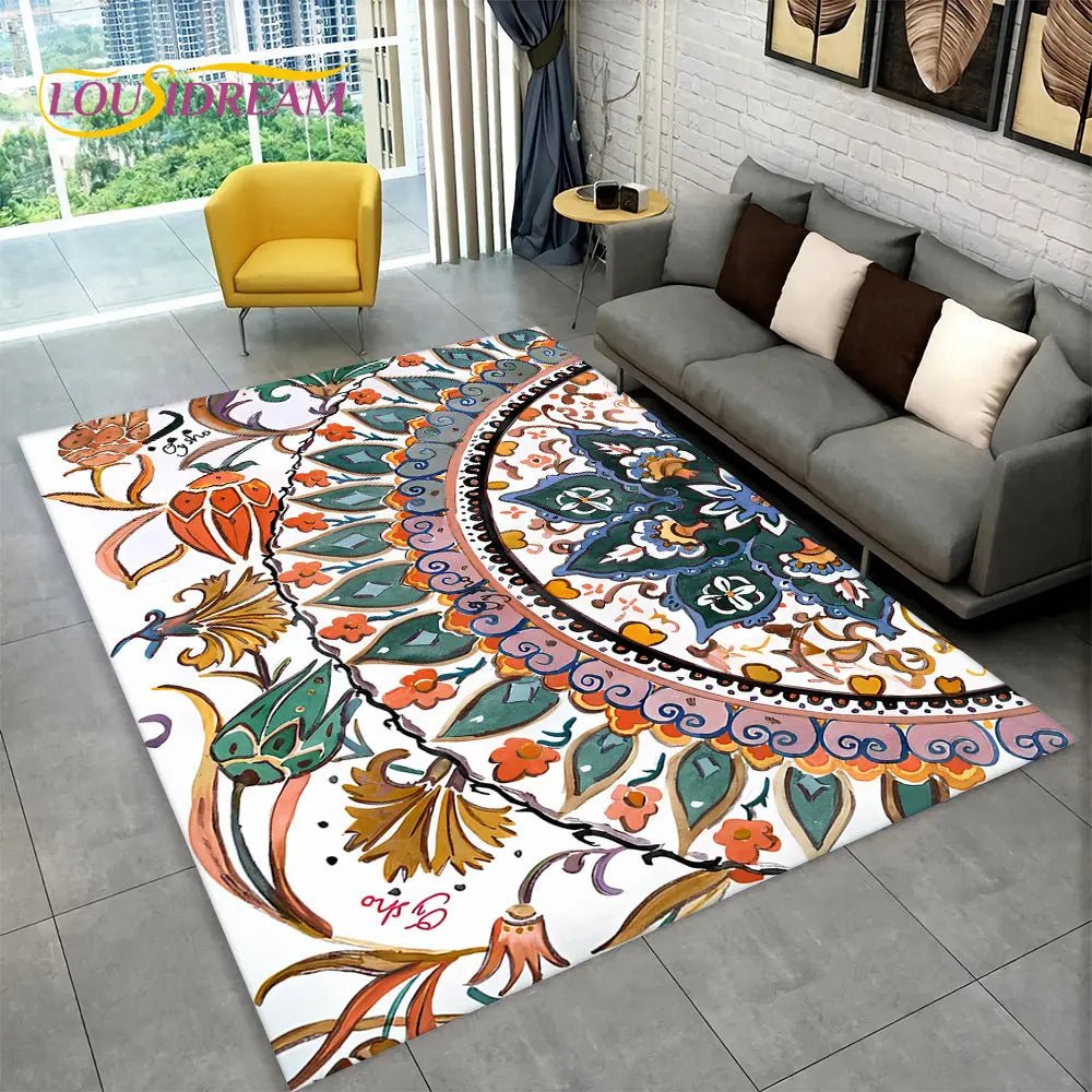 Bohemia Mandala Geometric Area Rug for Living room