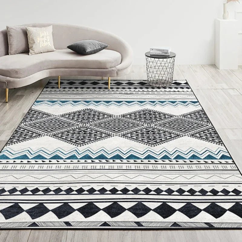 Moroccan Room Special Floor Mat Non-Slip Boho Carpet - Rectangle Rugs