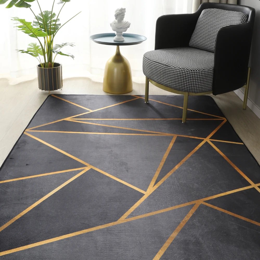 Geometric Printed luxury Large Area rug for Living room