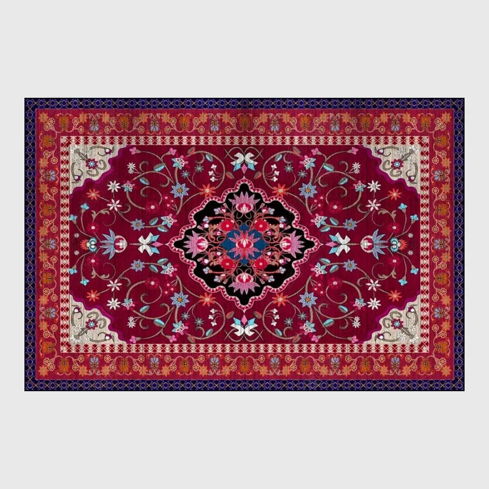 Non-Slip Absorbent Boho Morocco Ethnic Retro Multi Purpose Area Carpet