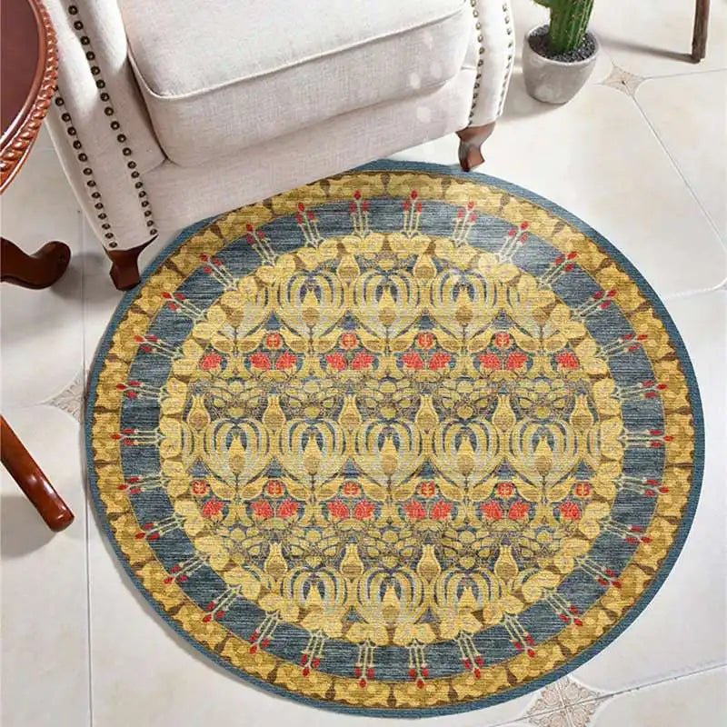 Moroccan Style Rocking Chair Floor Mat Washable Lounge Rug