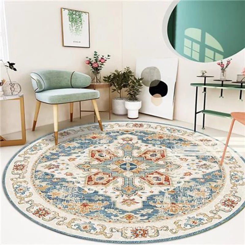 Moroccan Style Rocking Chair Floor Mat Washable Lounge Rug