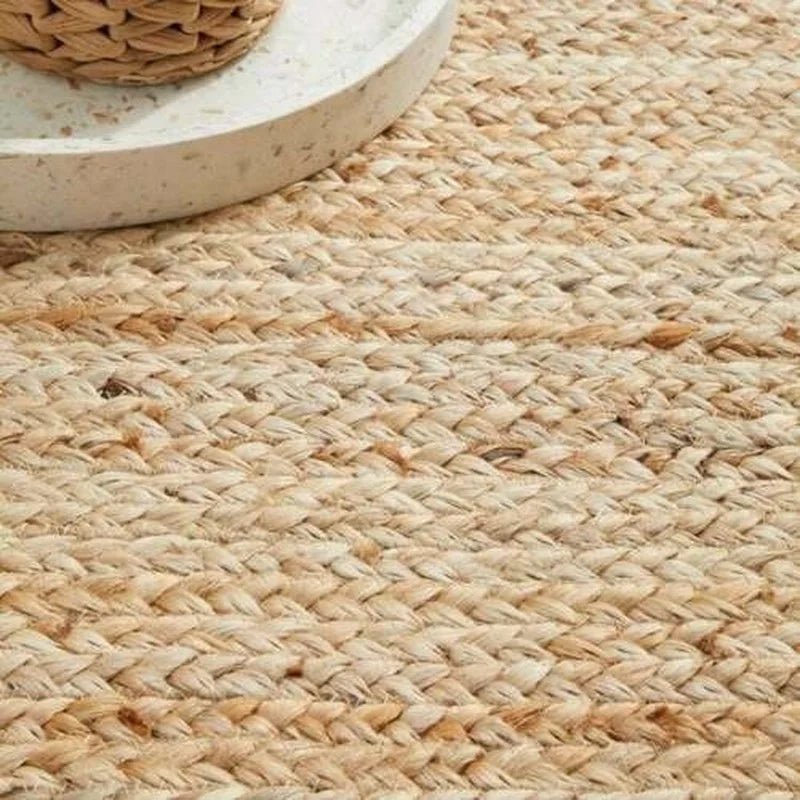 Natural Jute Style Reversible Braided Modern Look Carpets