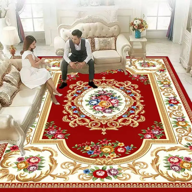 Persian Style Rectangle Area Rugs - Soft Non-Slip Bedroom Study Mats