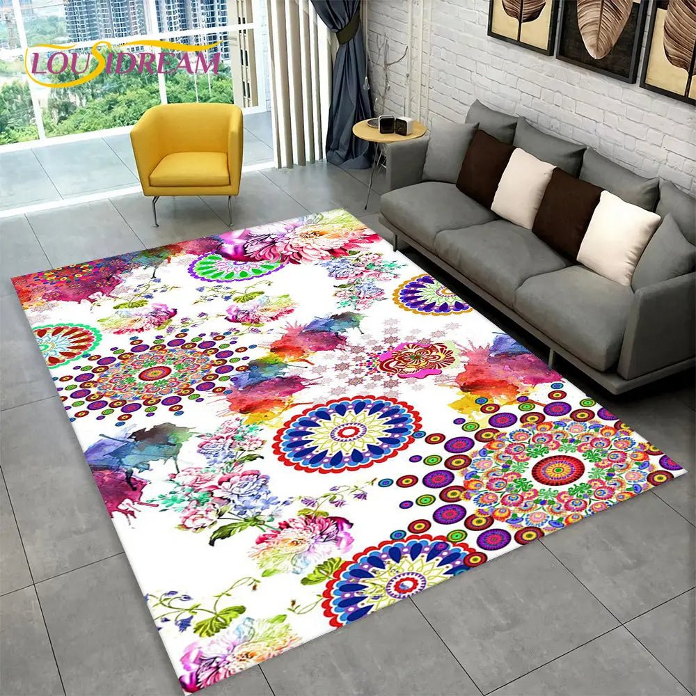 Bohemia Mandala Geometric Area Rug for Living room