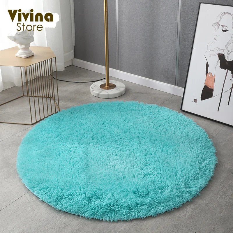 Cute Plush Fluffy Kids Rug for room decor