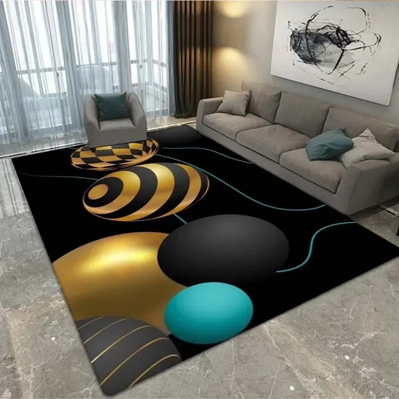 Abstract Geometric 3D Vortex Illusion Entrance Floor Mat