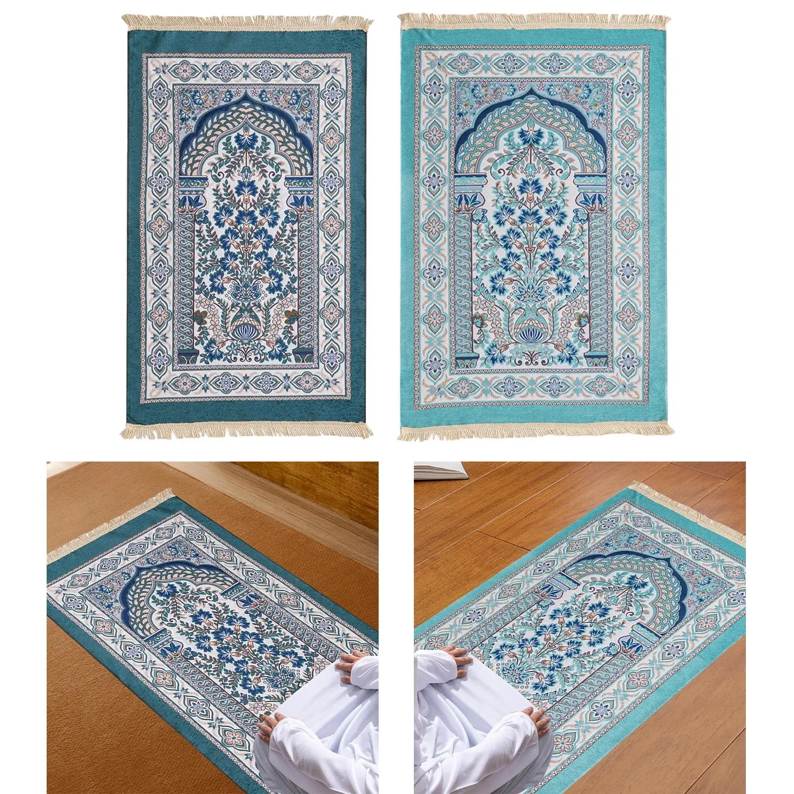 Portable Traditional Design Prayer Mat for Travel Prayer Room Men & Women