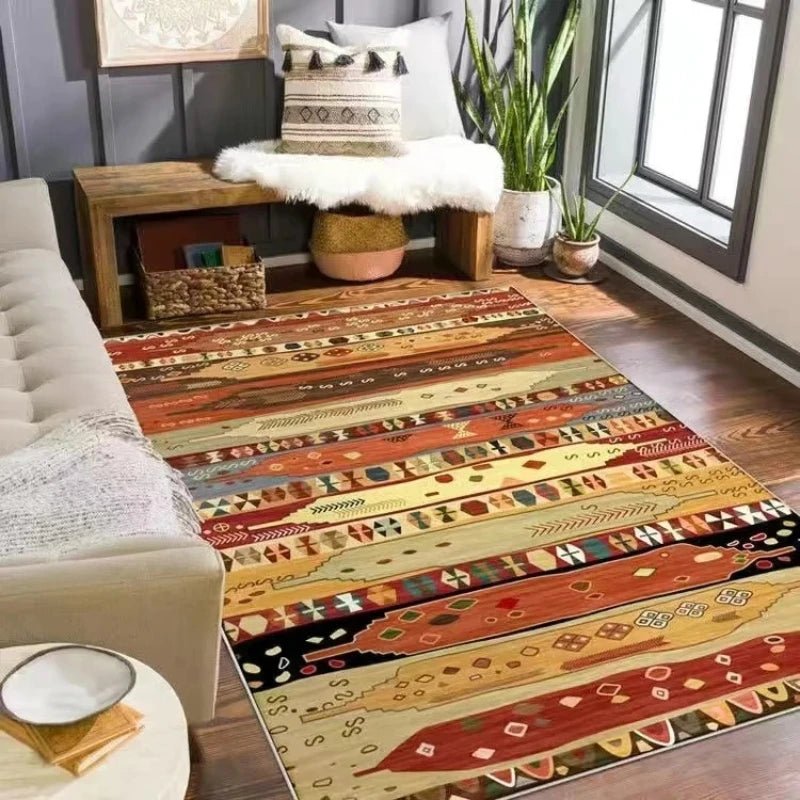 Geometry Carpet for Living Room Fashion & Large Vintage Area Rug