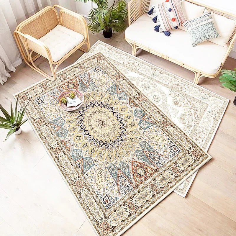 Art Cloakroom Non-slip Large Area Lounge Carpet - Moroccan Retro Style