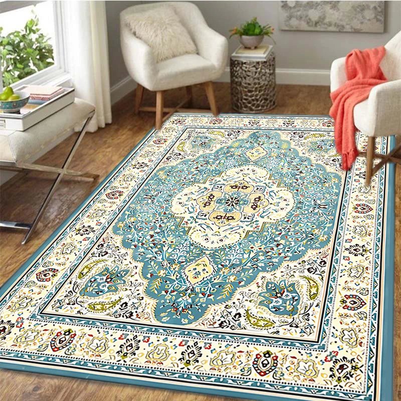 Carpets Persian Vintage Carpet for Bedroom - Non-Slip Area Rugs