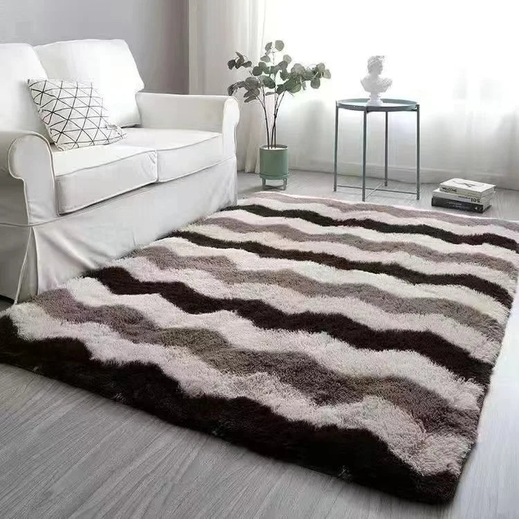 Fluffy Soft White Shaggy Rug for Home Decoration