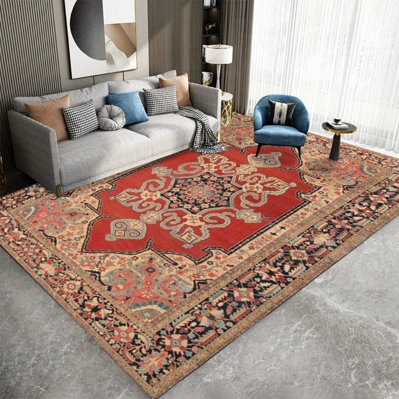 Moroccan Colorful Bedroom Bed Rugs - Anti Slip Multi Purpose