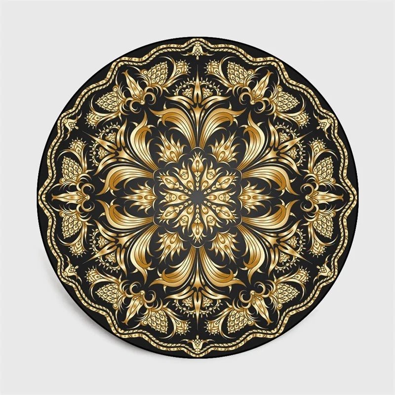 Bohemia Mandala  Geometric Ethnic Flowers Bedroom Rug