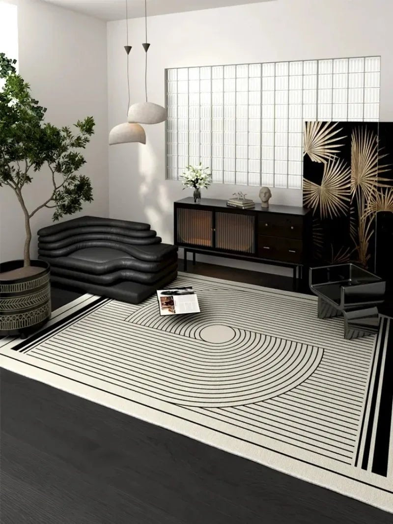 Modern High-end Light Luxury sofa side rug for living room