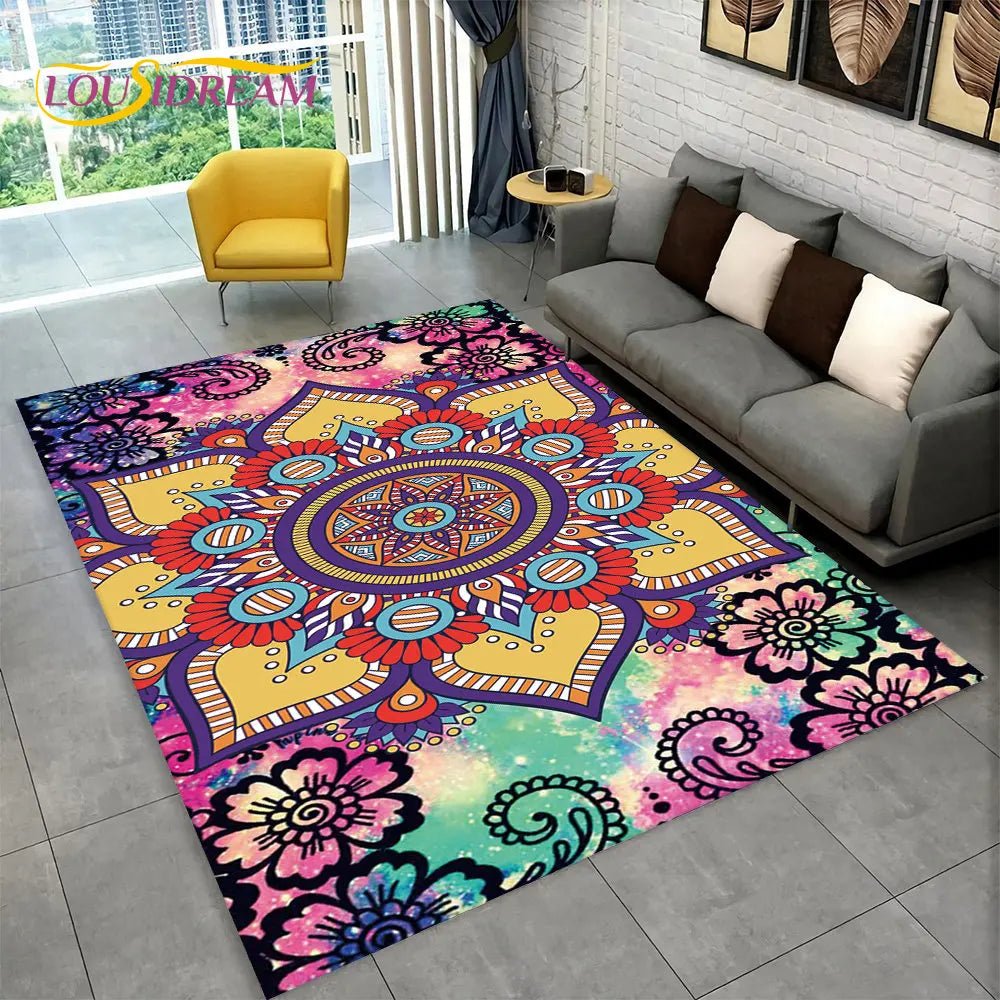 Bohemia Mandala Geometric Area Rug for Living room